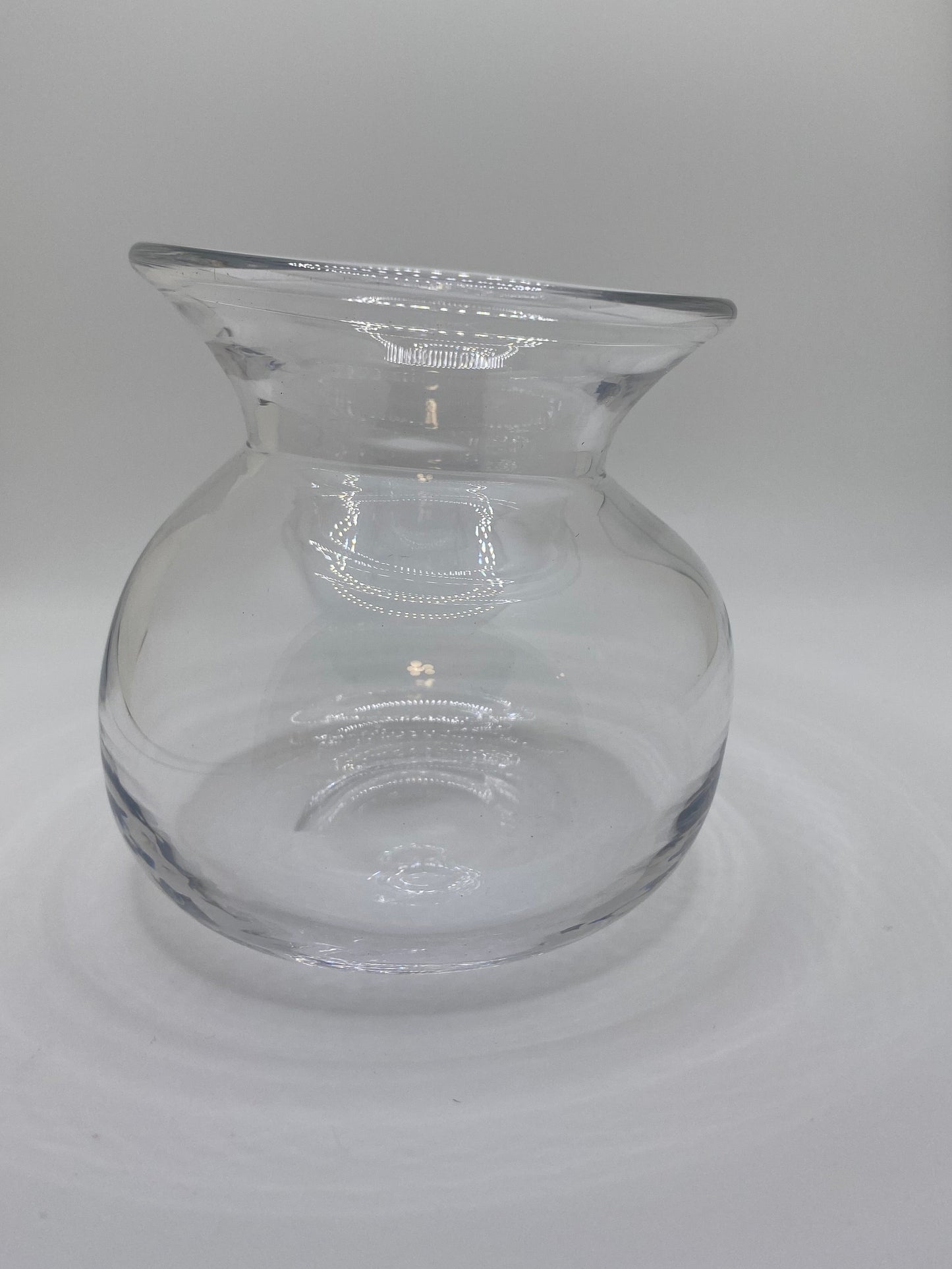 Flared Lip Fishbowl Vase