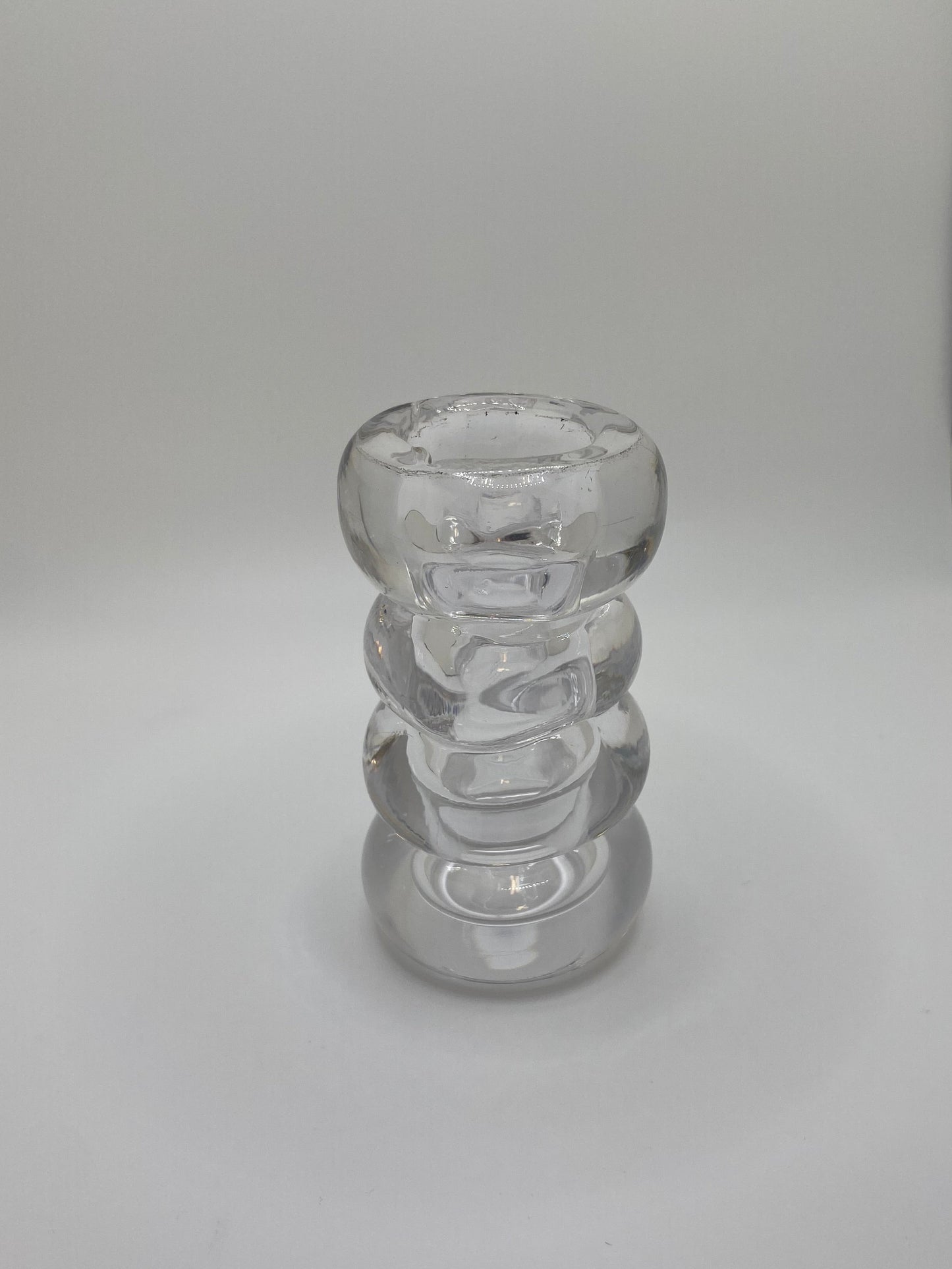 Clear Bubble Bud Vase