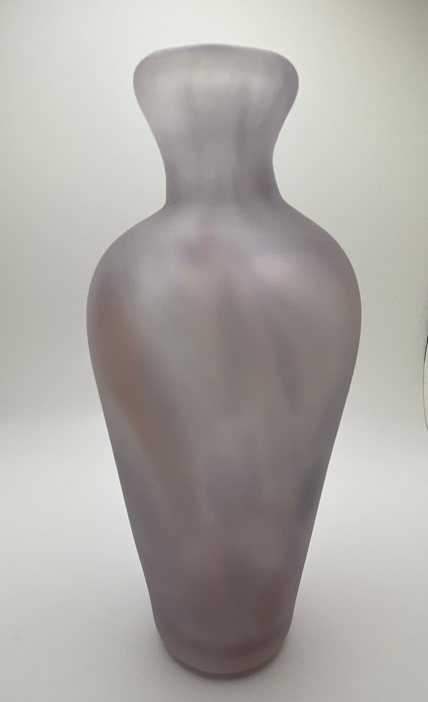 Purple Frosted Vase
