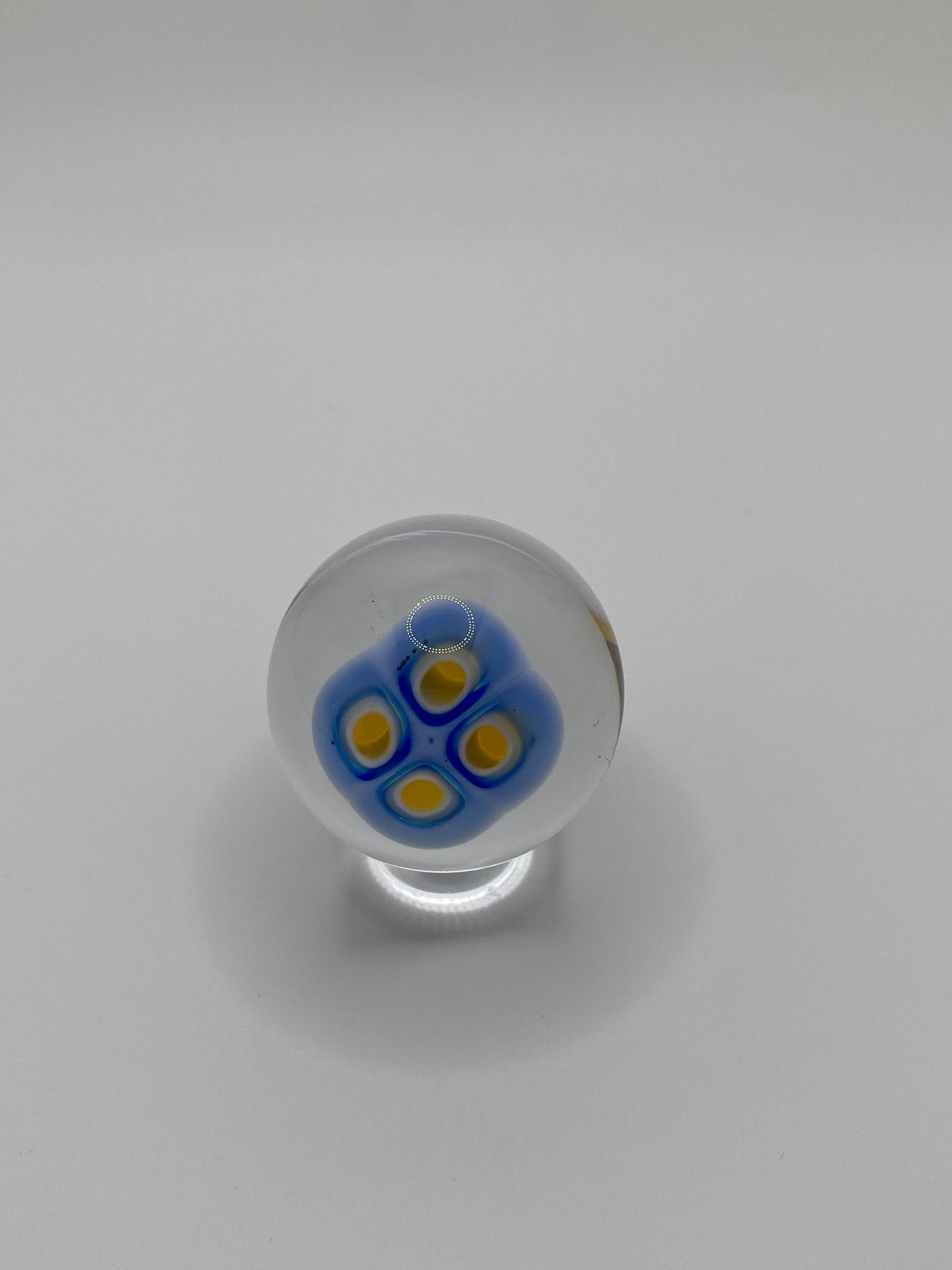 Blue & Yellow 4 Murrine Marble