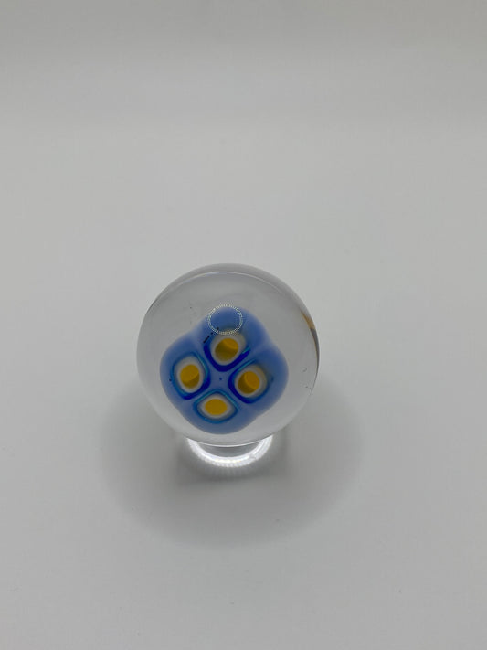 Blue & Yellow 4 Murrine Marble