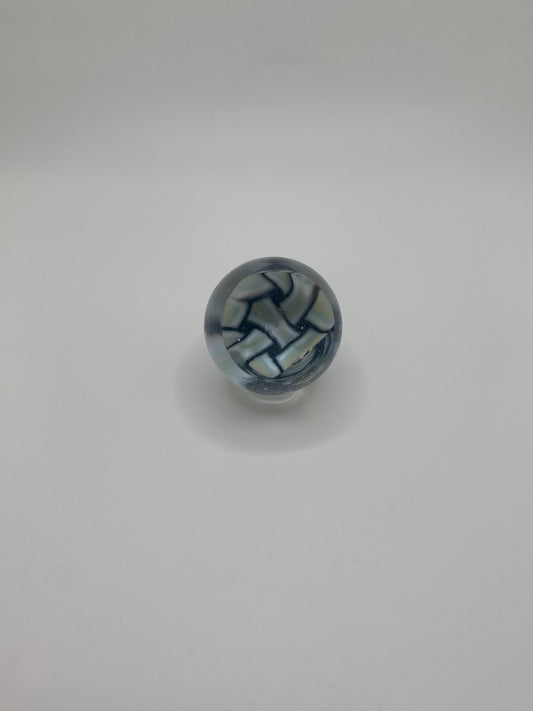 Single Lens Basket Weave 4 Murrine Marble