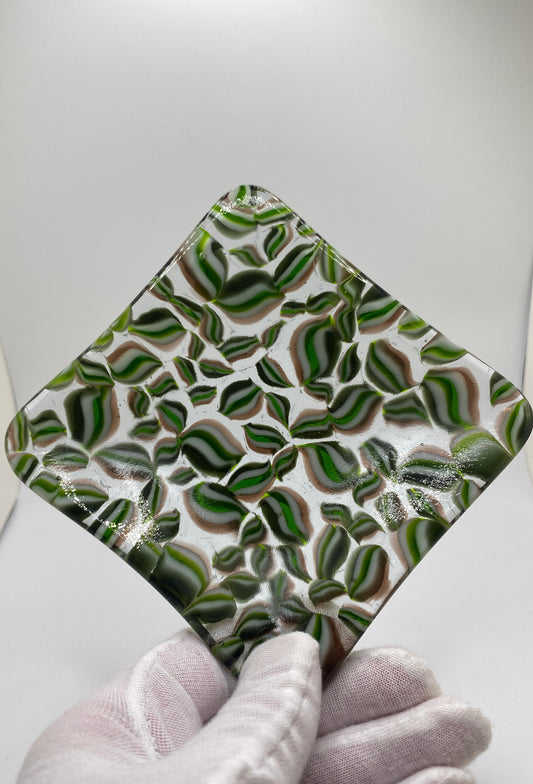 Green Murrine Plate (medium)