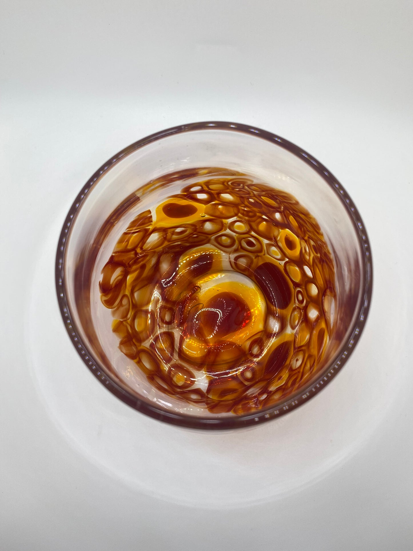 Red and Amber Murrine Vase