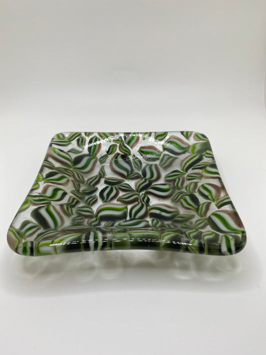 Green Murrine Plate (medium)