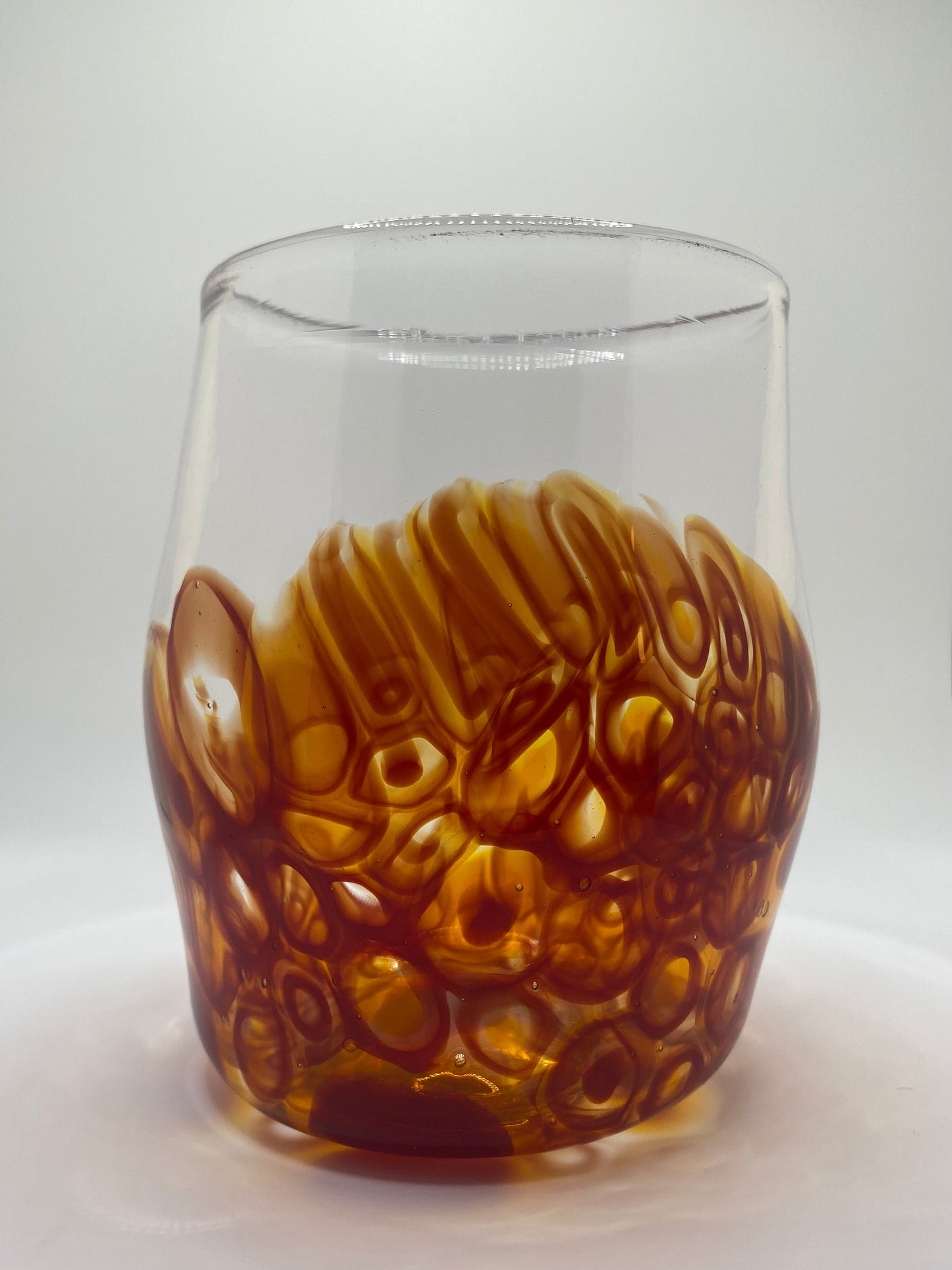 Red and Amber Murrine Vase