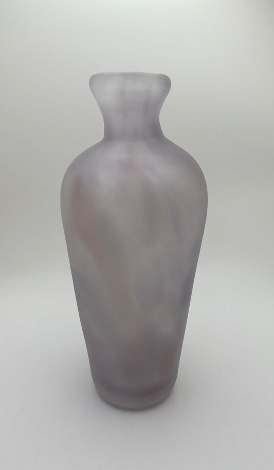 Purple Frosted Vase