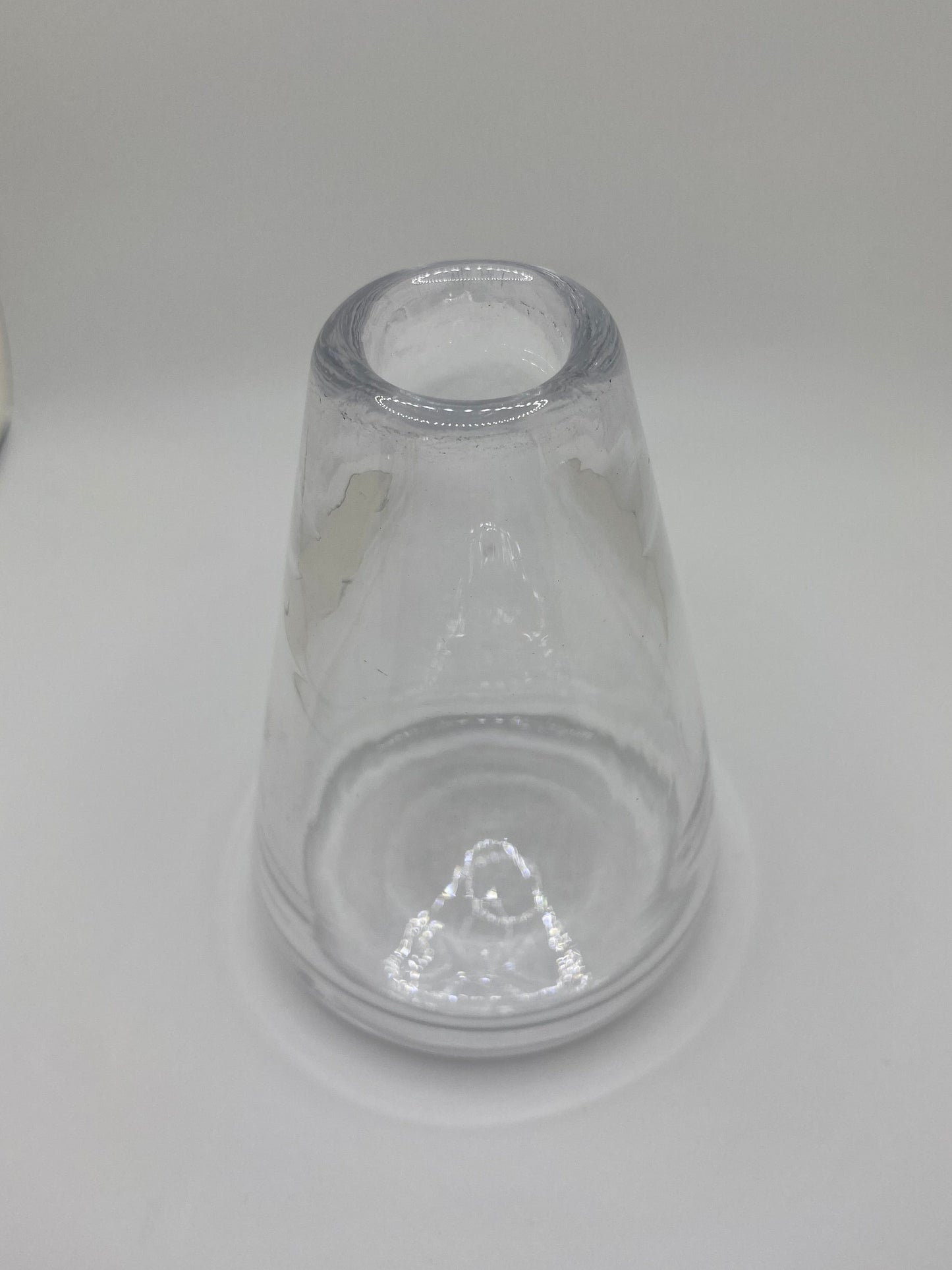 Small Clear Cone Vase