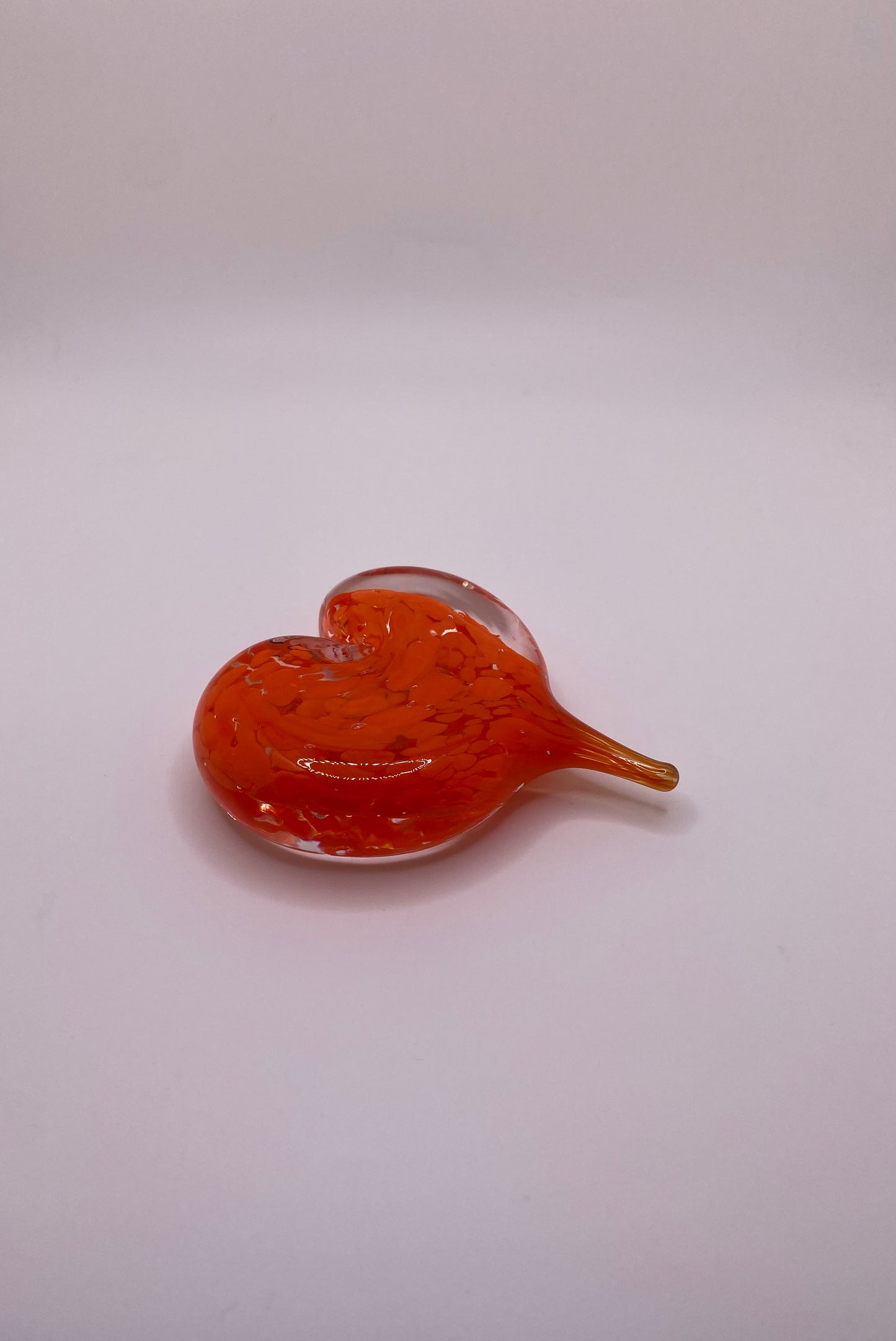 Glass Heart Paperweights