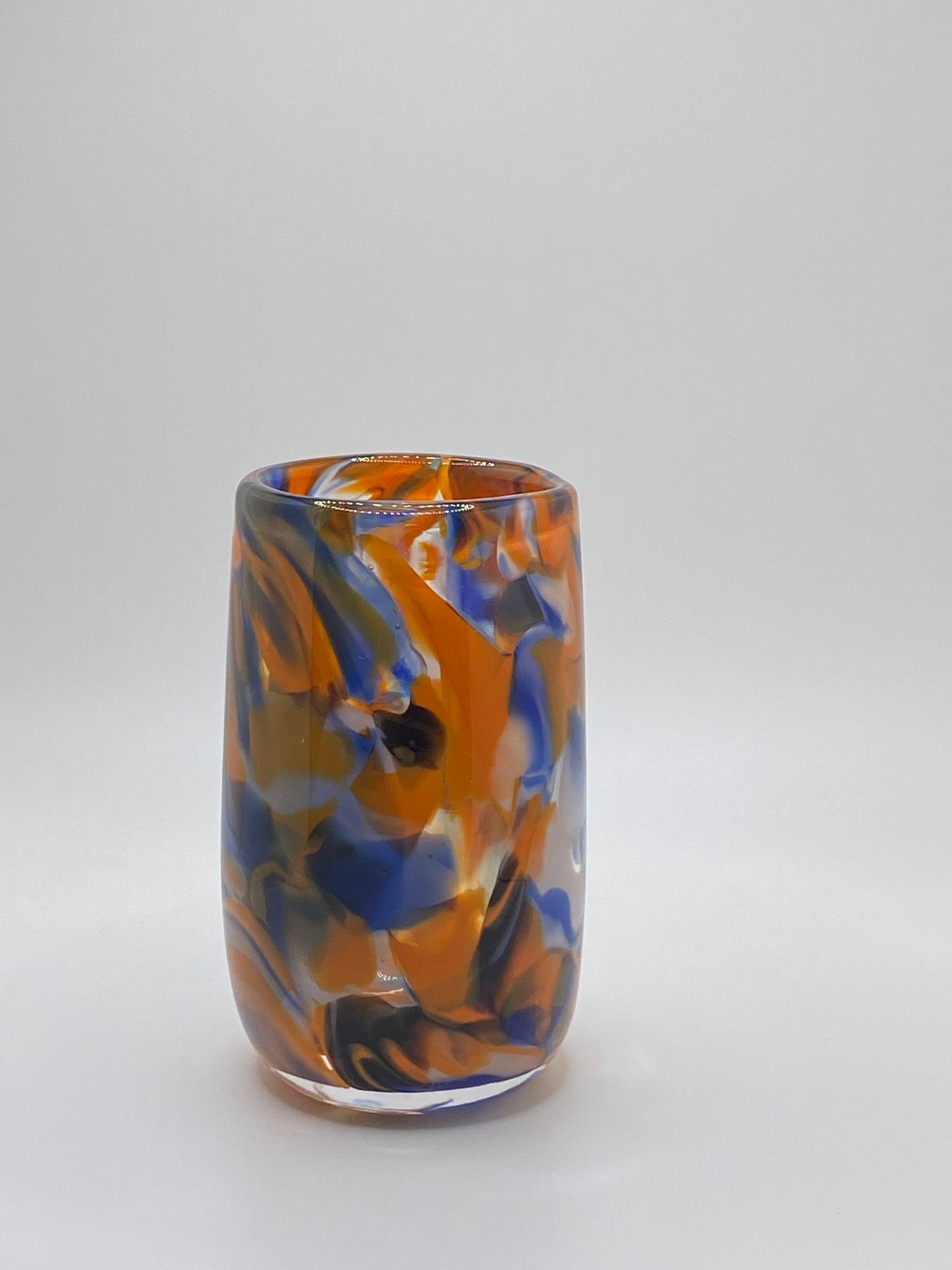 Blue and Orange Murrine Cup