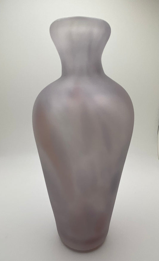 Purple Frosted Vase