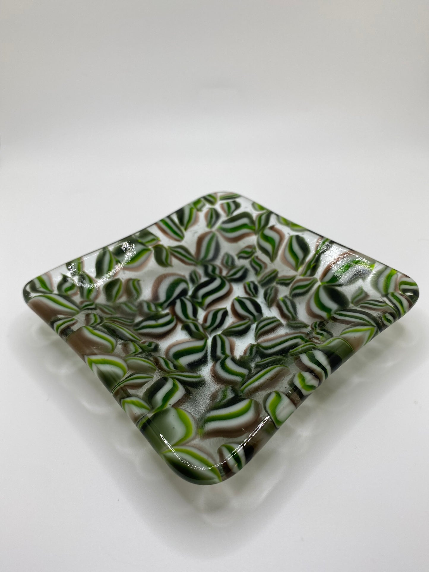 Green Murrine Plate (medium)