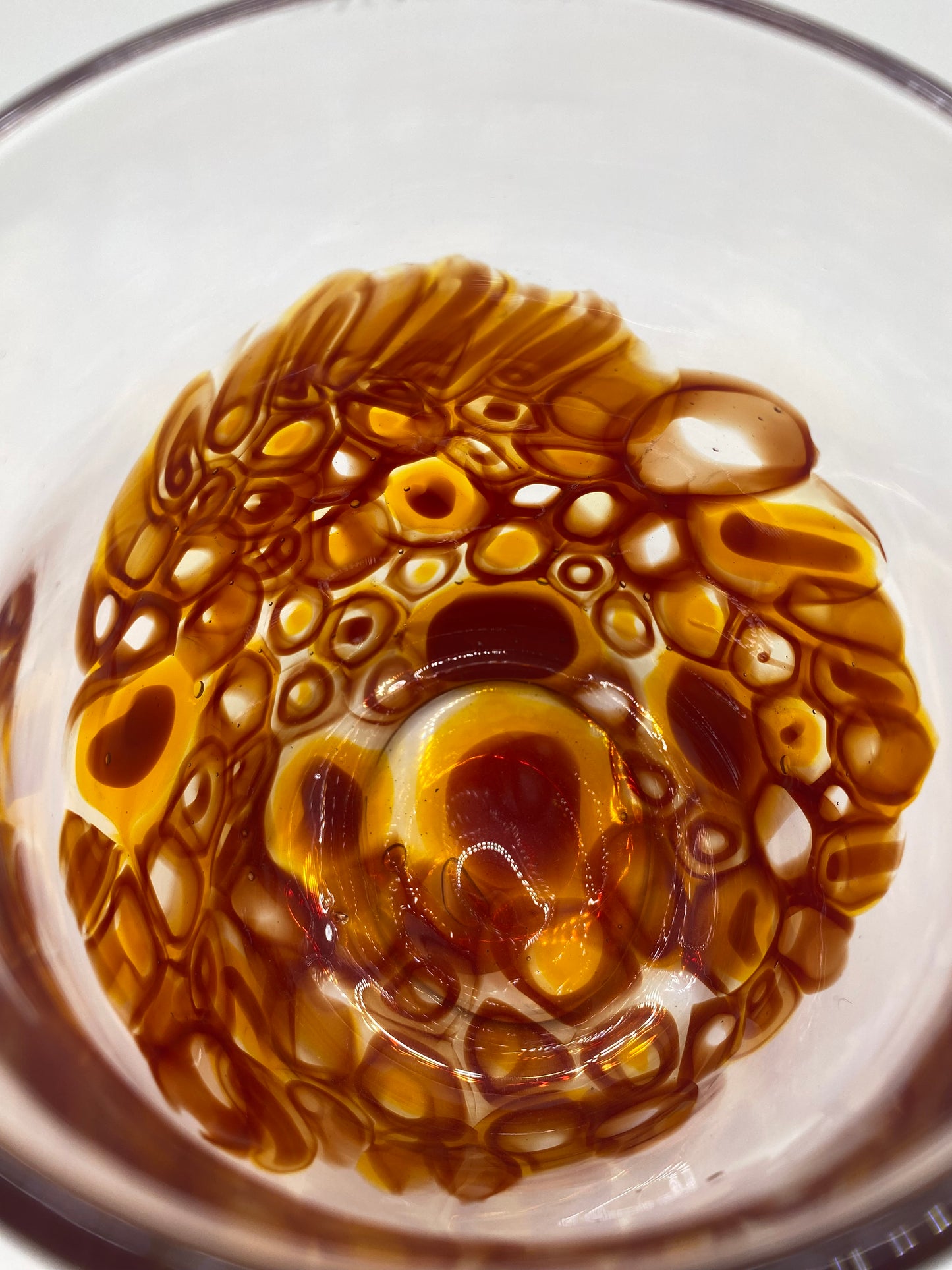 Red and Amber Murrine Vase