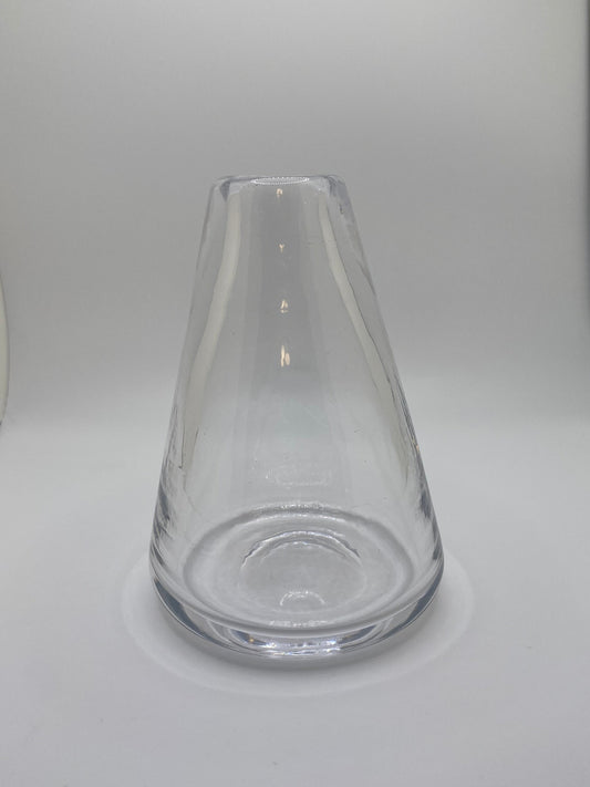 Small Clear Cone Vase