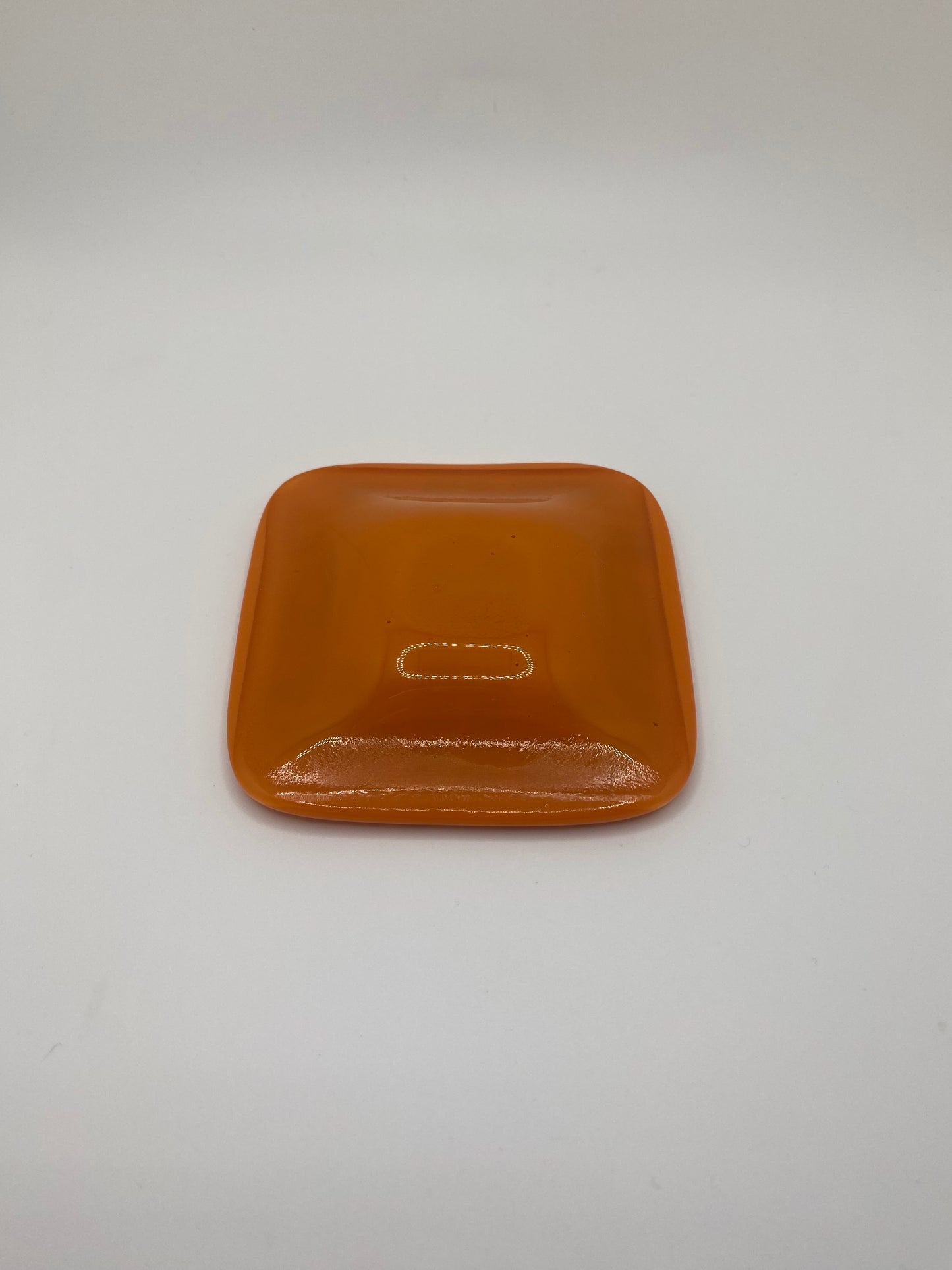 Orange & Blue, Large Pattern Murrine Plate (small)