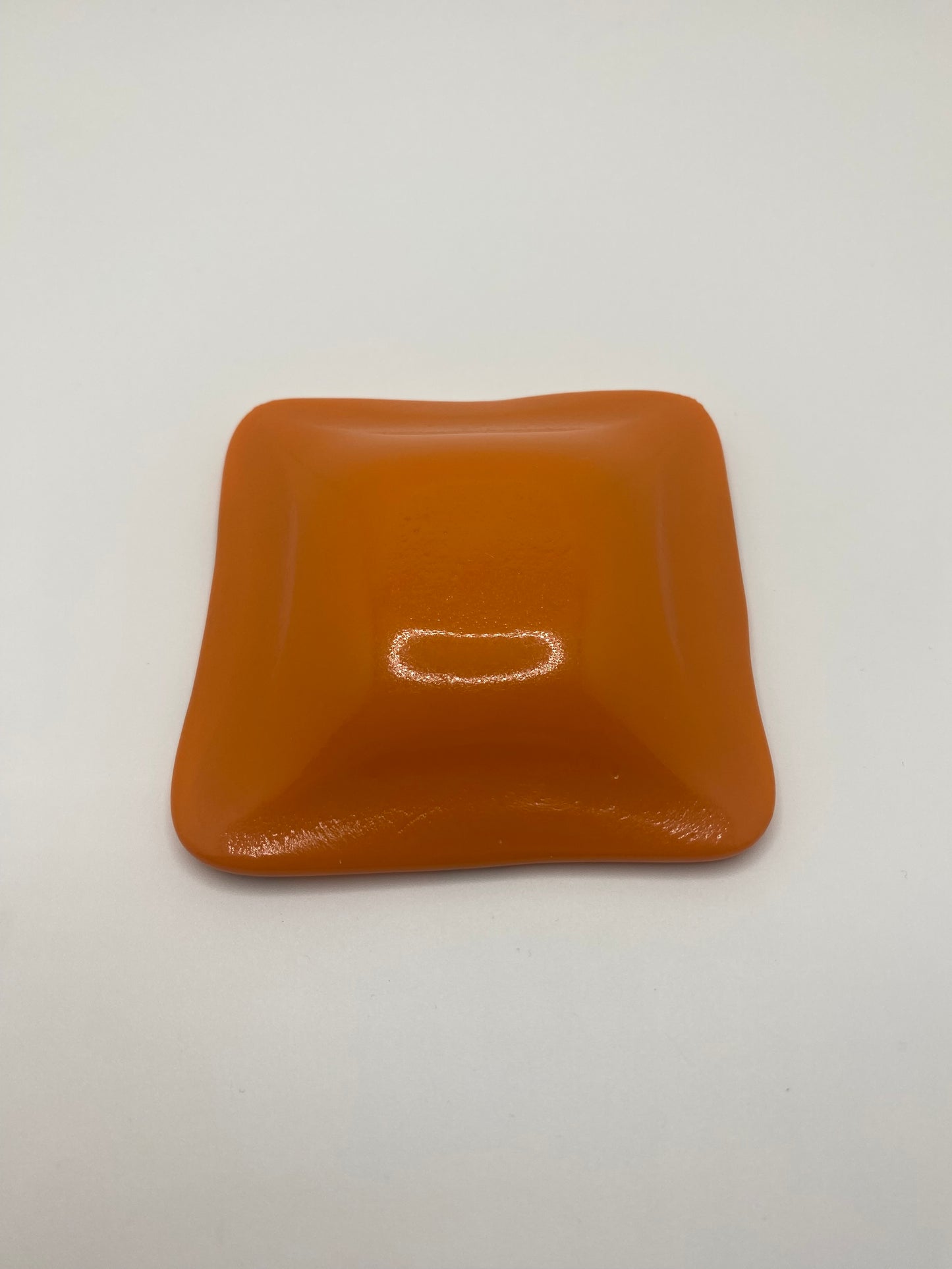 Orange and Blue Small Pattern Murrine Plate (small)