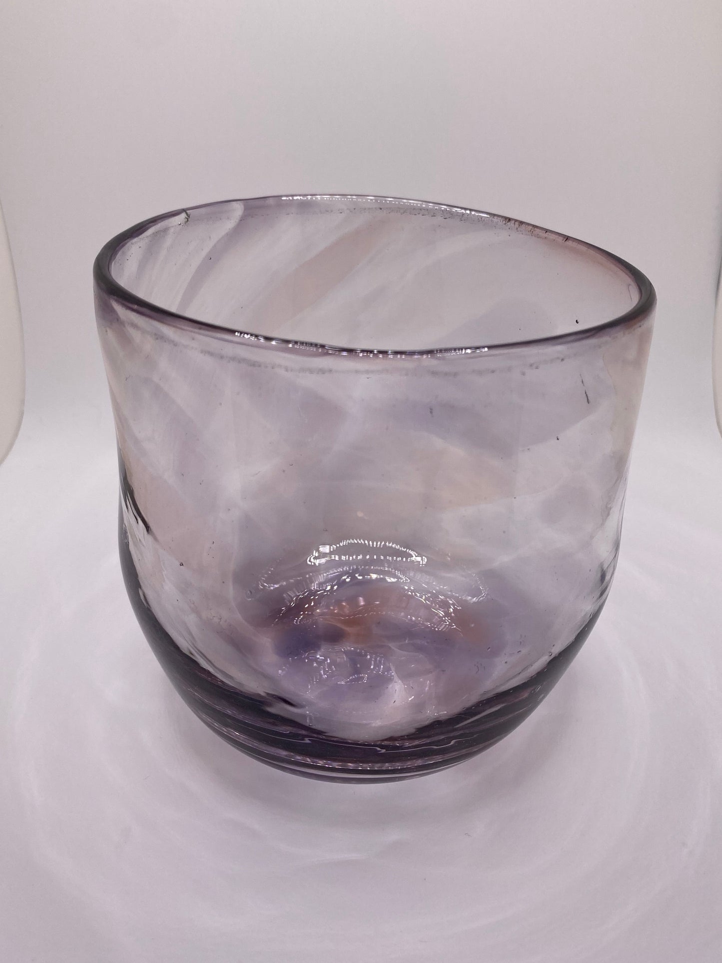 Purple custom frit vase