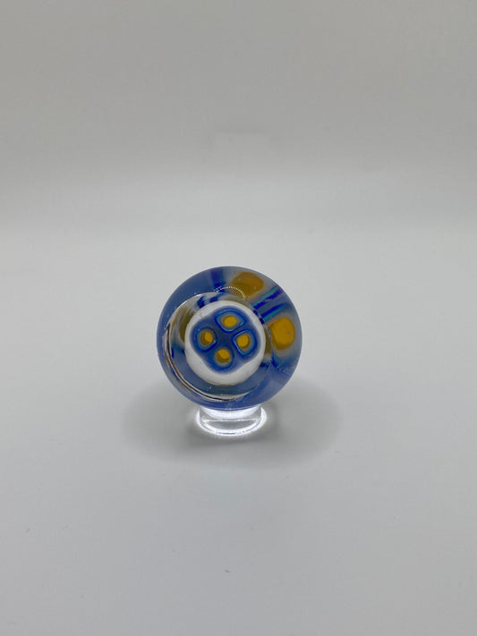 Blue & Yellow 4 Murrine Marble