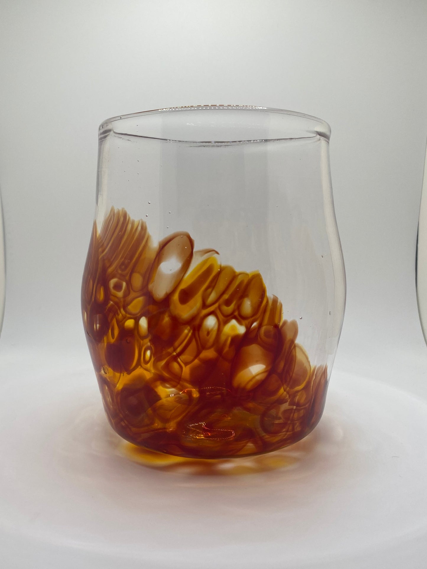 Red and Amber Murrine Vase