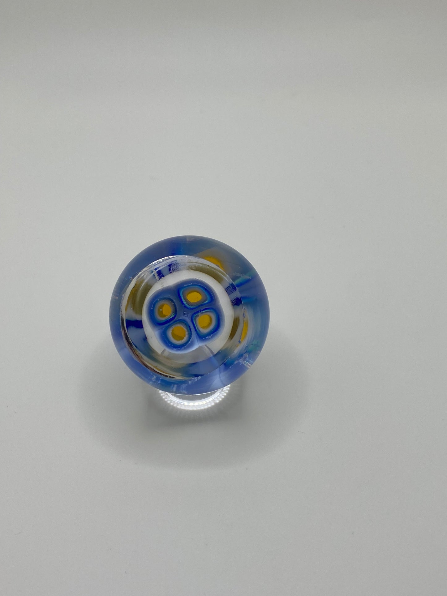 Blue & Yellow 4 Murrine Marble