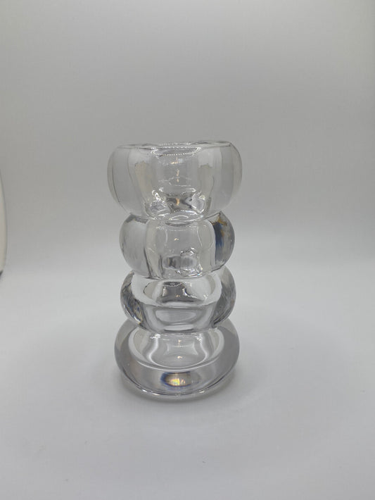 Clear Bubble Bud Vase