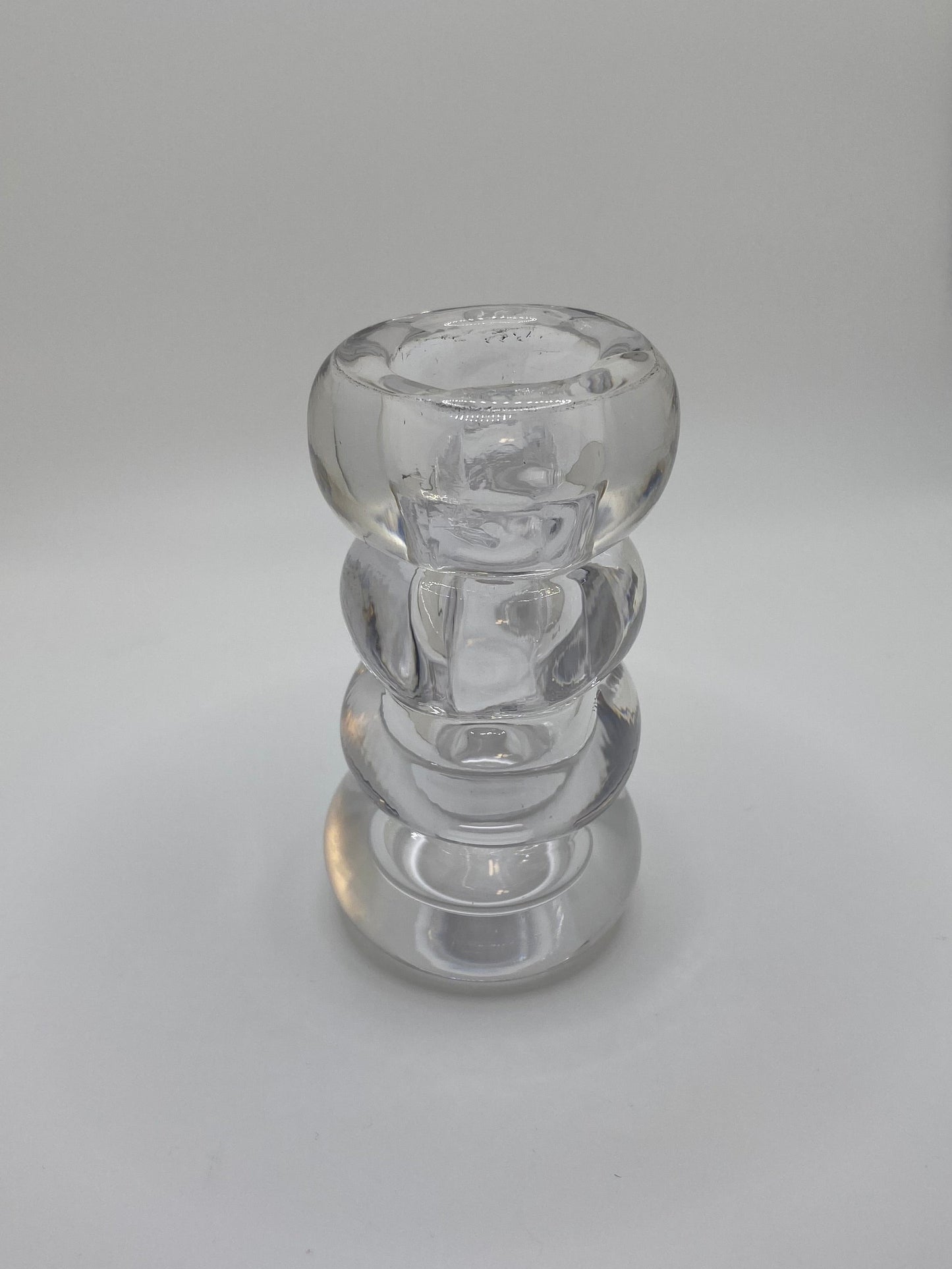 Clear Bubble Bud Vase