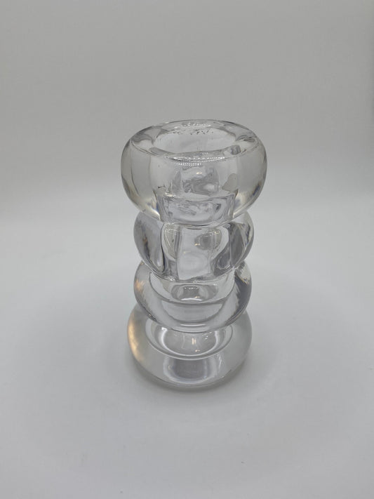 Clear Bubble Bud Vase