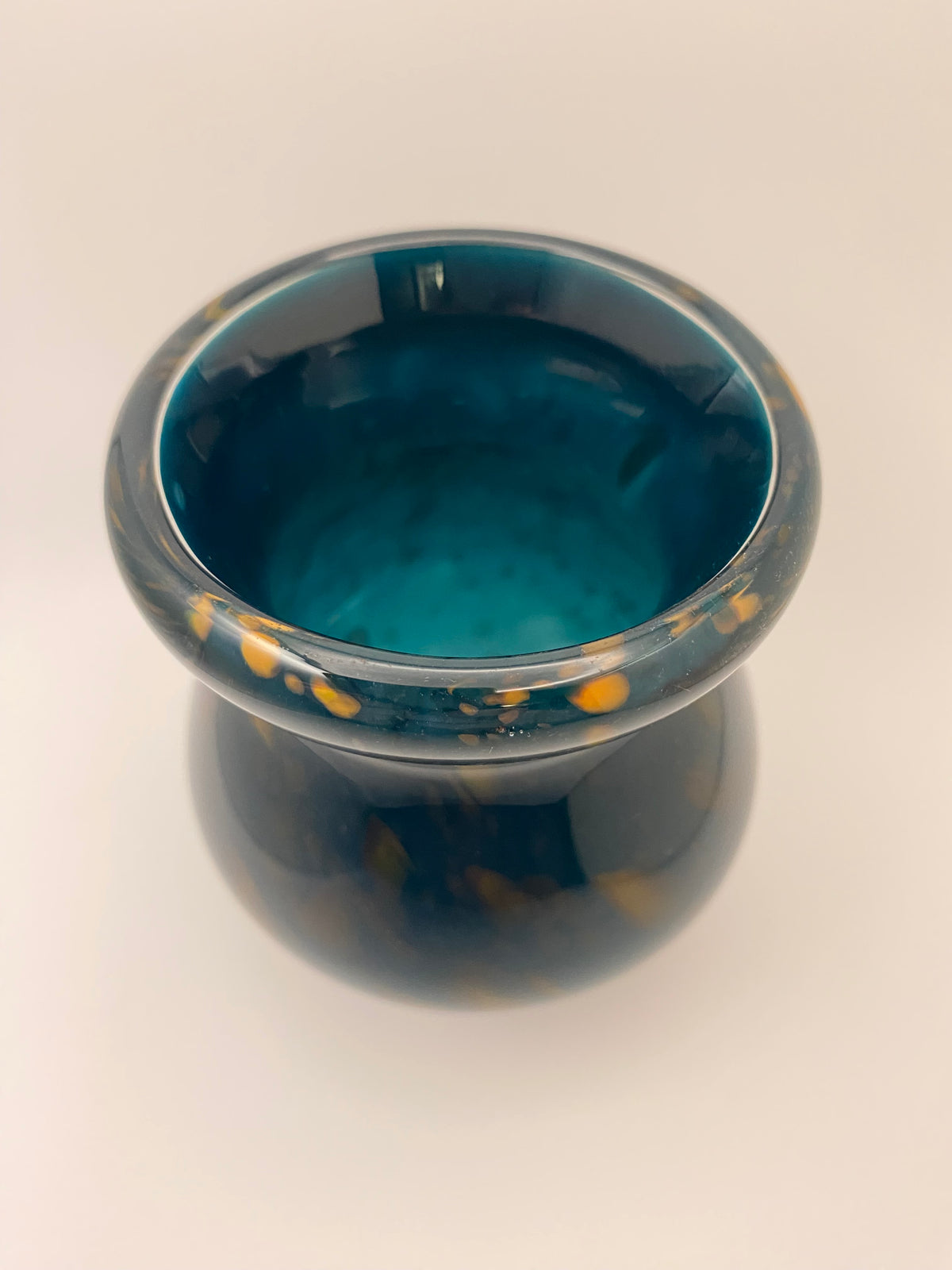 Small Blue Amphora Vase
