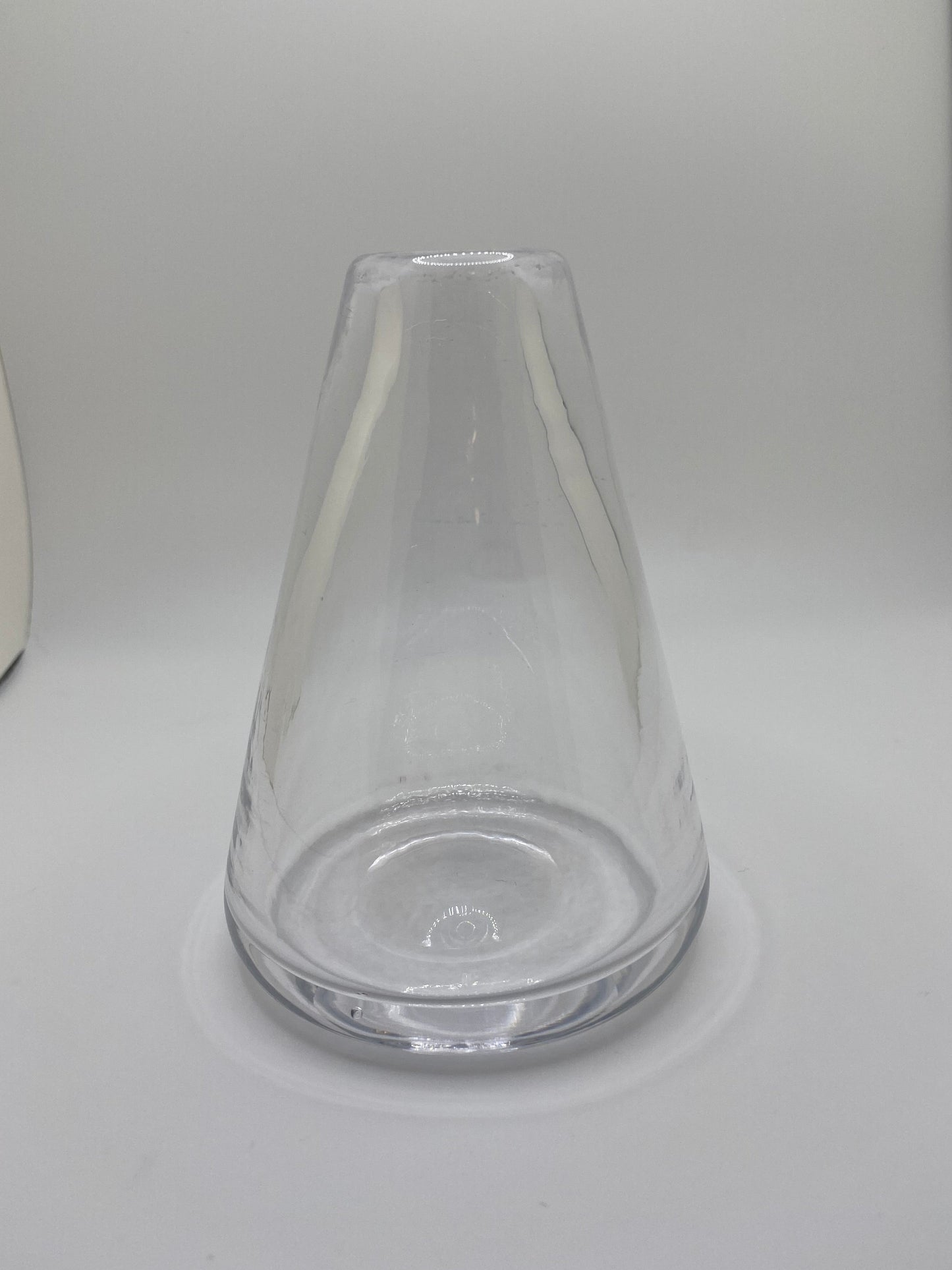 Small Clear Cone Vase